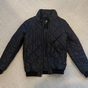 Patagonia Black Quilted Bomber Jacket